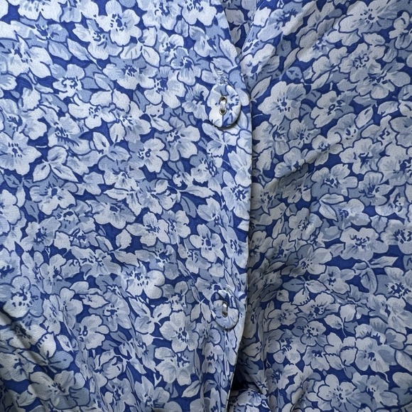 Petal And Pup Arielle's Blue Cutout‎ Mini Dress Women's Size 6 Floral Beautiful - Picture 4 of 8